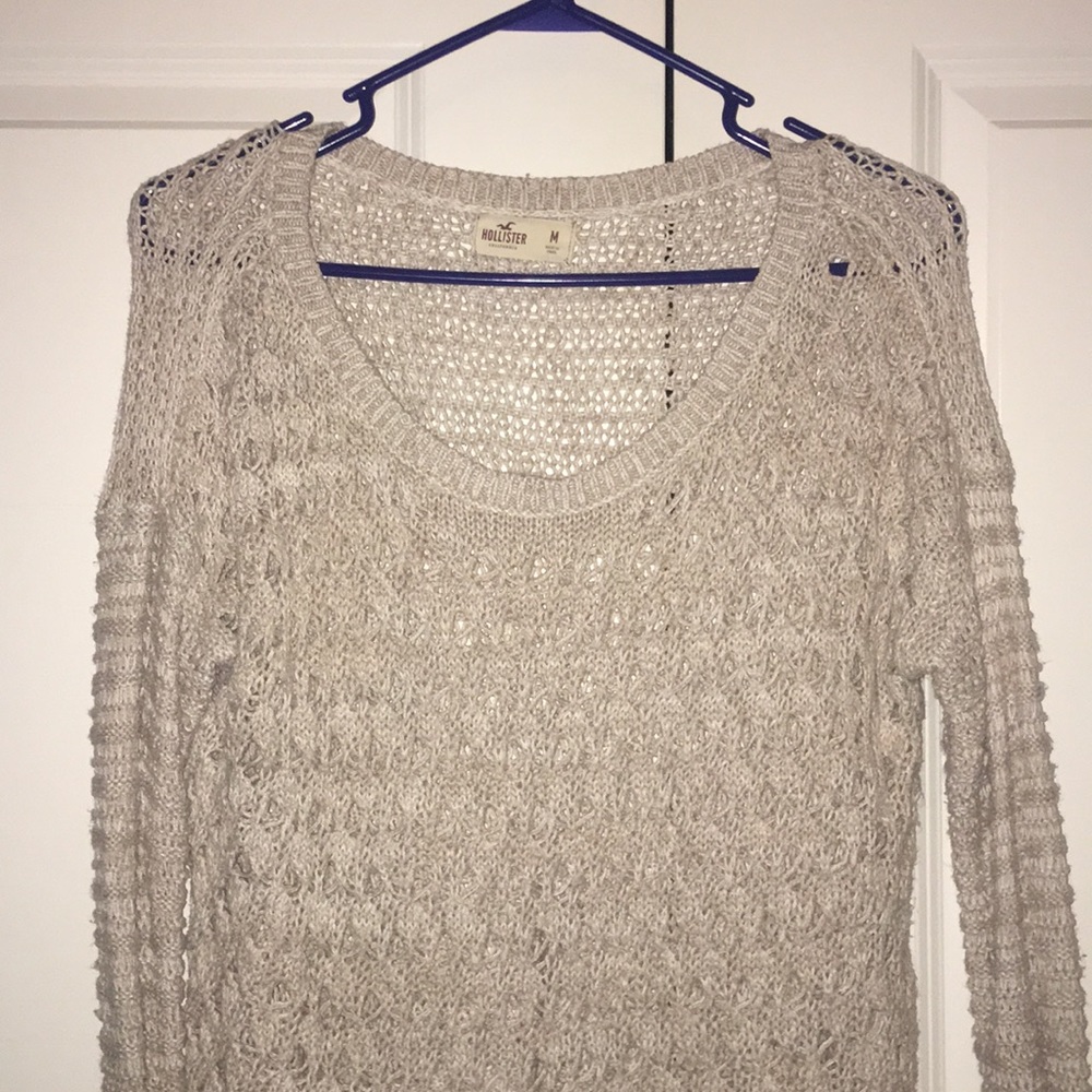 Hollister cream sweater